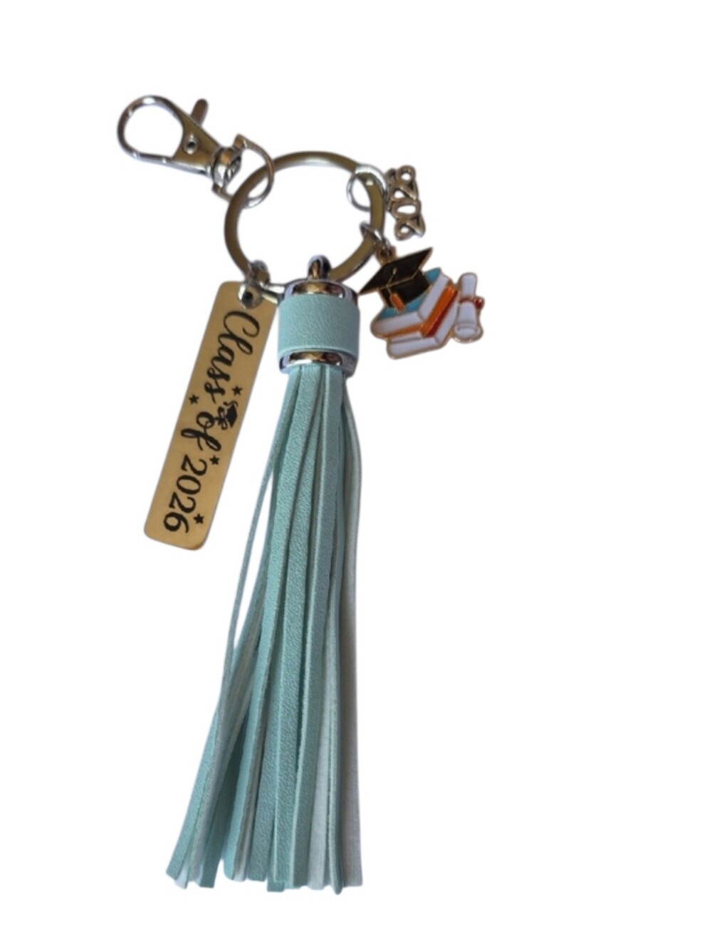 Graduation Gift Key Chain With Tassel And Charms